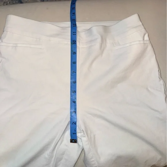 Chicos ladies white comfortable office dress casual pants - Picture 8 of 9